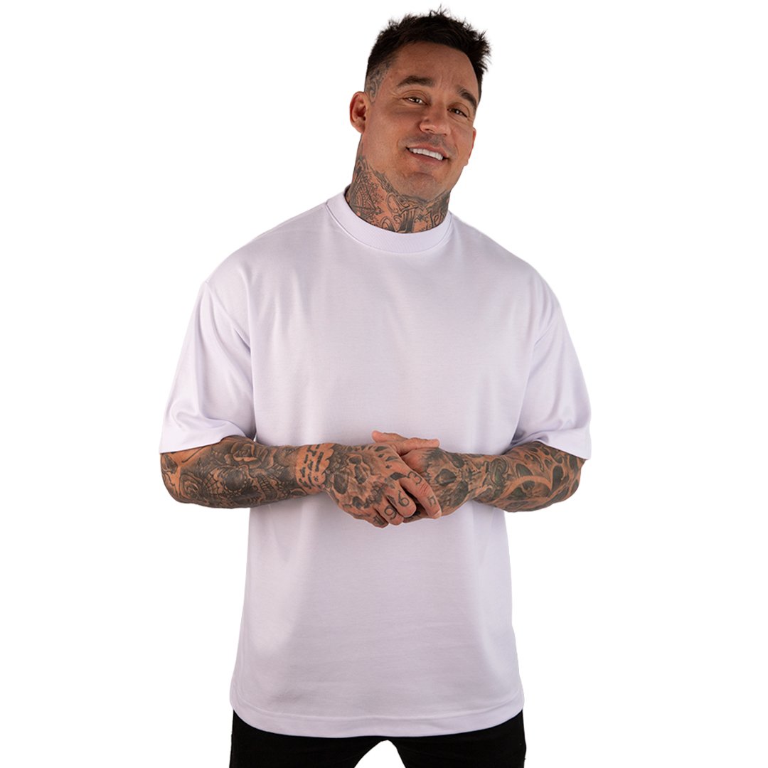 CAMISETA OVERSIZED MALHÃO LISA BRANCA - Imagem 7