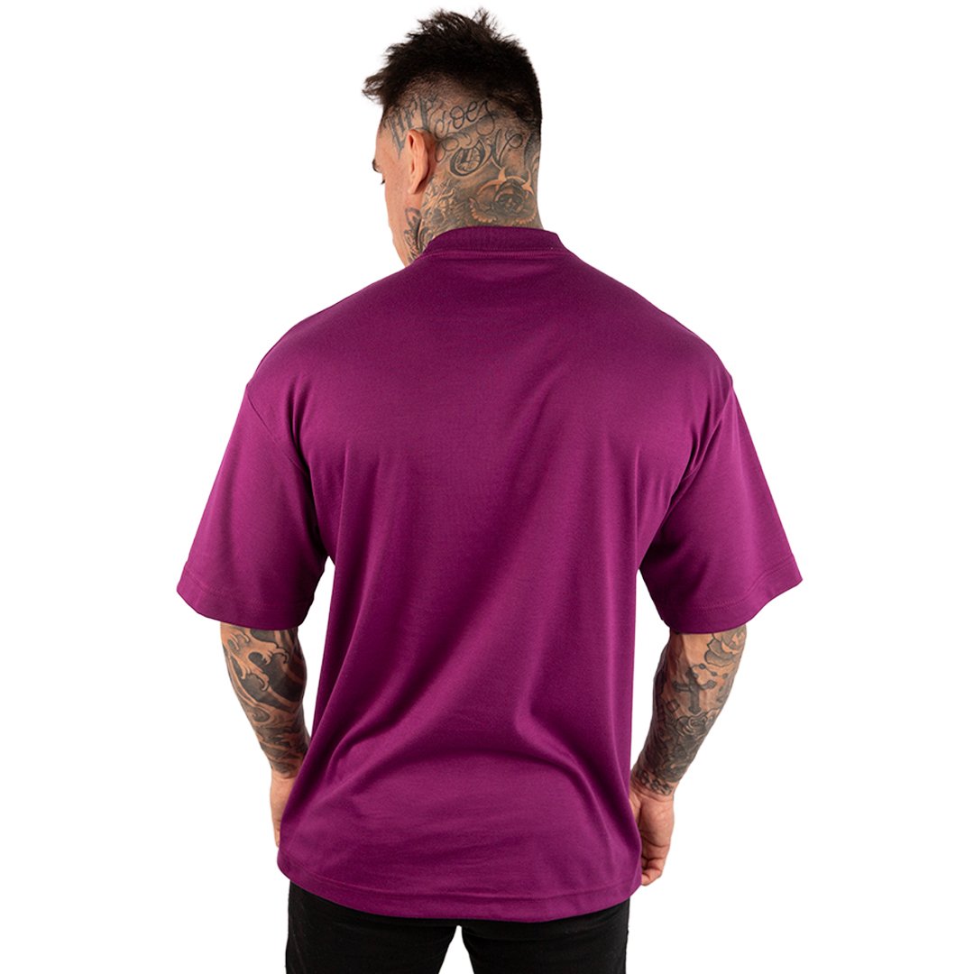 CAMISETA OVERSIZED MALHÃO LISA ROXO - Imagem 5