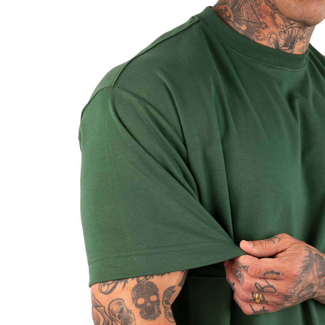 CAMISETA OVERSIZED MALHÃO LISA VERDE - Imagem 10