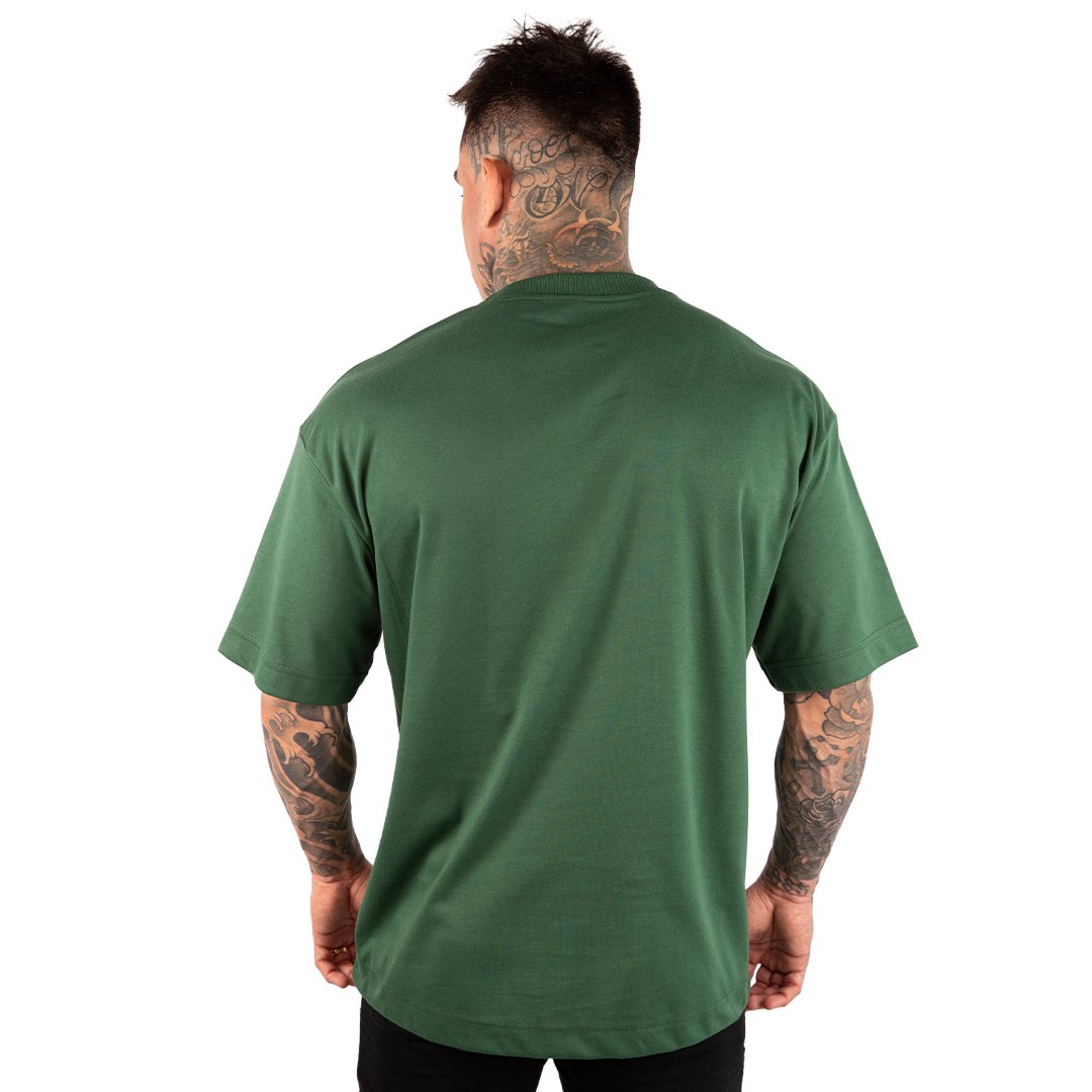 CAMISETA OVERSIZED MALHÃO LISA VERDE - Imagem 4