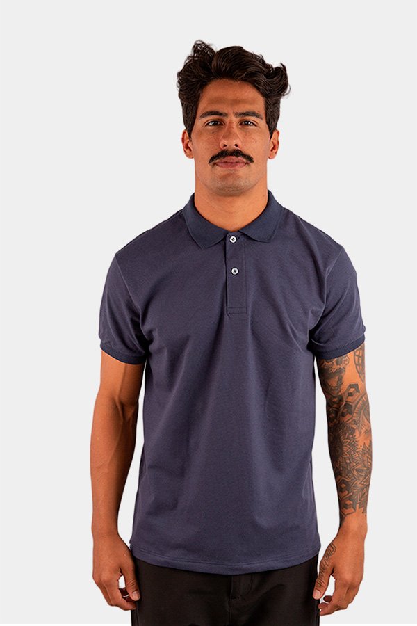 POLO BASICA LISA MARINHO
