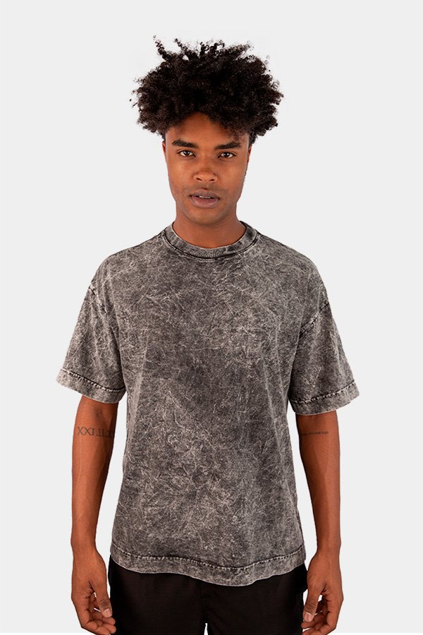 OVERSIZED 20.1 MARMORIZADO PRETO