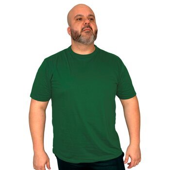 CAMISETA BASICA LISA PLUS SIZE VERDE