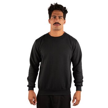 CASACO MOLETOM LISO PRETO