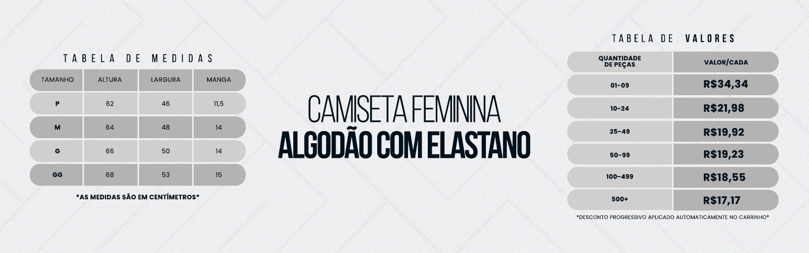 Camisetas com Elastano