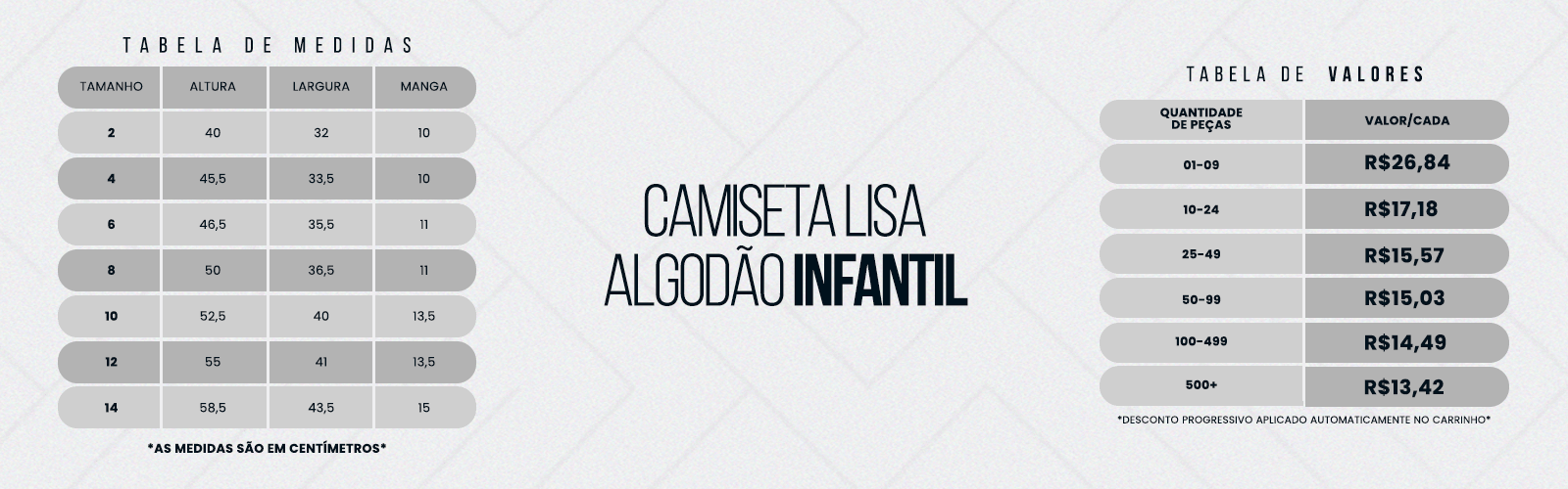 Camisetas de Algodão