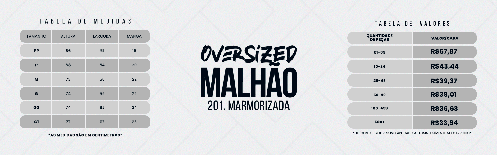Oversized Marmorizada
