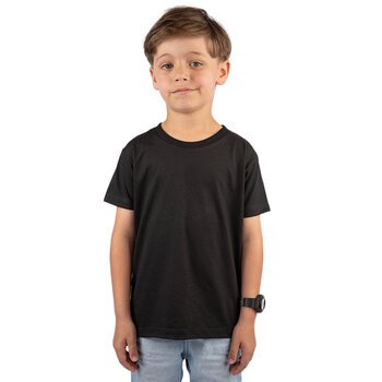 CAMISETA BASICA LISA INFANTIL PRETA